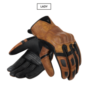 Rękawice skórzane REBELHORN THUG II LADY VINTAGE BROWN