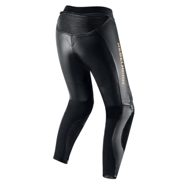 Spodnie skórzane REBELHORN REBEL LADY BLACK/GOLD - obrazek 2