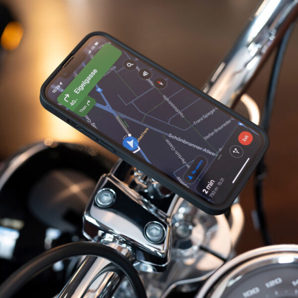 Uchwyt motocyklowy na telefo na śrubę w kierownicy sp connect spc+ bar clamp moto mount pro chro - obrazek 4