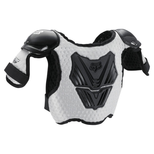 Ochraniacz klatki piersiowej FOX JUNIOR PEEWEE TITAN ROOST DEFLECTOR BLACK/SILVER - obrazek 3