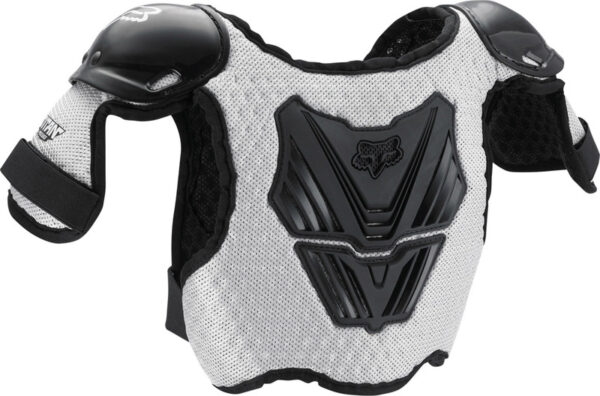 Ochraniacz klatki piersiowej FOX JUNIOR PEEWEE TITAN ROOST DEFLECTOR BLACK/SILVER - obrazek 2