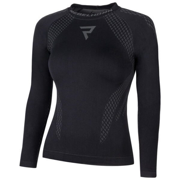 Koszulka termoaktywna z długim rękawem REBELHORN ACTIVE II LADY BLACK/GREY