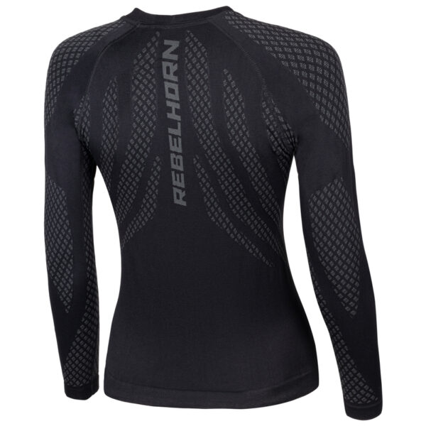 Koszulka termoaktywna z długim rękawem REBELHORN ACTIVE II LADY BLACK/GREY - obrazek 2