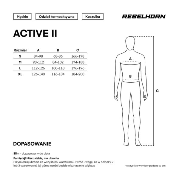 Koszulka termoaktywna z długim rękawem REBELHORN ACTIVE II BLACK/GREY - obrazek 4