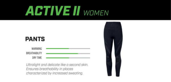Spodnie termoaktywne REBELHORN ACTIVE II LADY BLACK/GREY - obrazek 3