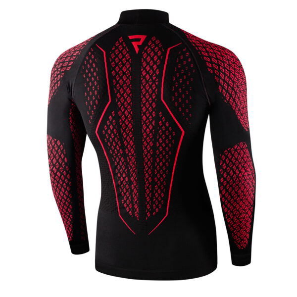 Koszulka termoaktywna z długim rękawem REBELHORN THERM II BLACK/RED - obrazek 2