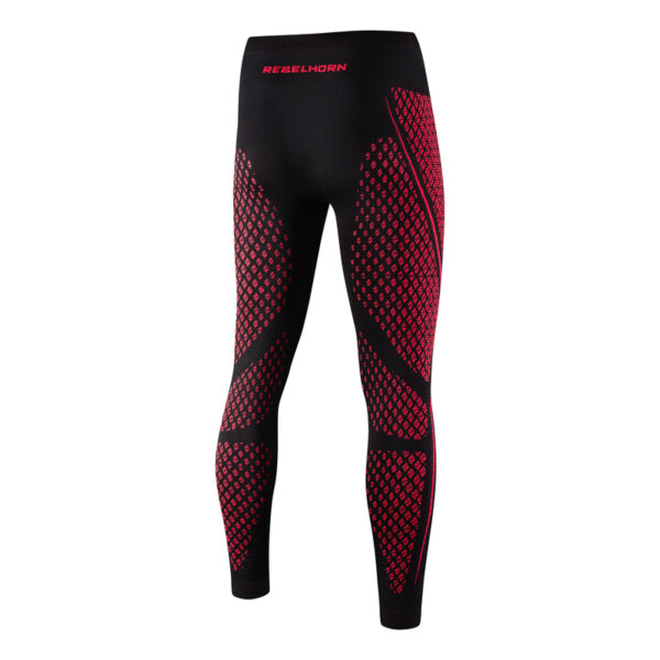 Spodnie termoaktywne REBELHORN THERM II BLACK/RED - obrazek 2