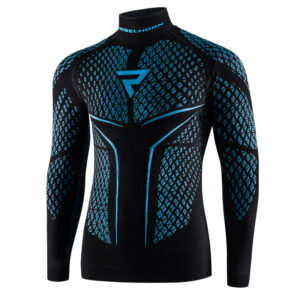 Koszulka termoaktywna z długim rękawem REBELHORN THERM II BLACK/BLUE