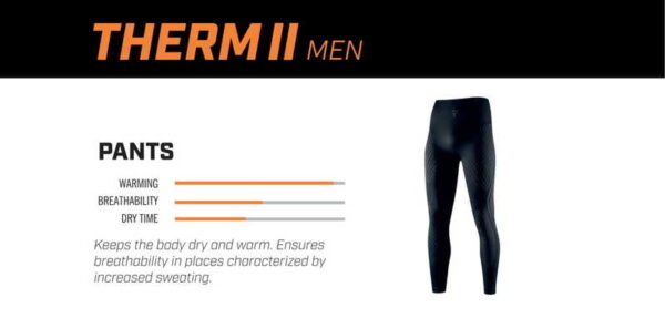 Spodnie termoaktywne REBELHORN THERM II BLACK/GREY - obrazek 3
