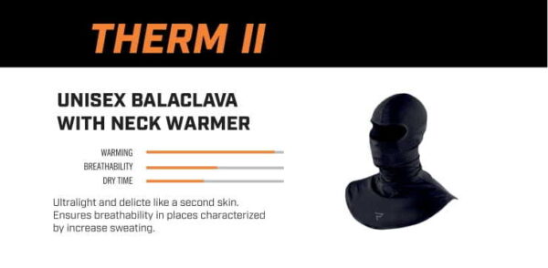 Kominiarka termoaktywna REBELHORN THERM II BLACK/GREY - obrazek 3