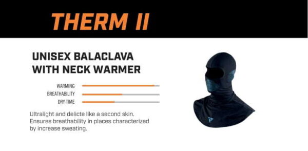 Kominiarka termoaktywna REBELHORN THERM II BLACK/BLUE - obrazek 3