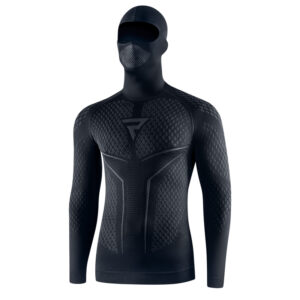 Koszulka termoaktywna REBELHORN Z KOMINIARKĄ THERM II 2W1 BLACK/GREY