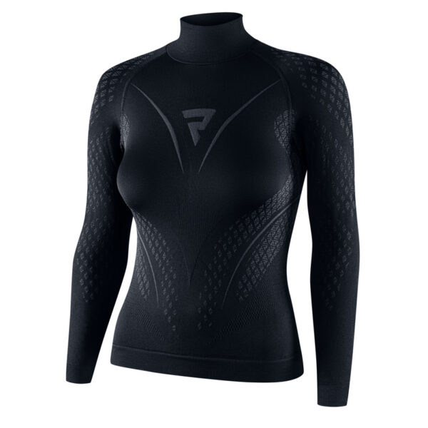 Koszulka termoaktywna z długim rękawem REBELHORN THERM II LADY BLACK/GREY