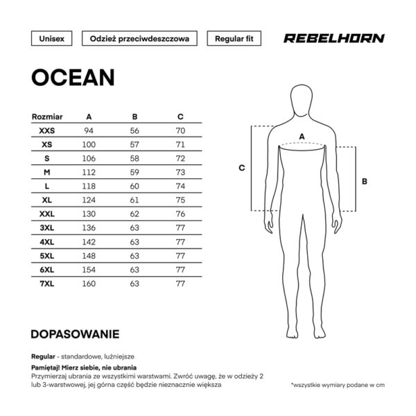 Kurtka przeciwdeszczowa REBELHORN OCEAN FLUO YELLOW - obrazek 10