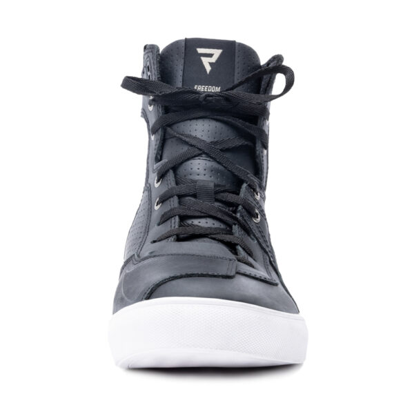 Buty skórzane REBELHORN VANDAL BLACK/WHITE SOLE - obrazek 4