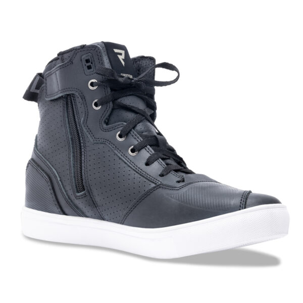 Buty skórzane REBELHORN VANDAL BLACK/WHITE SOLE - obrazek 5