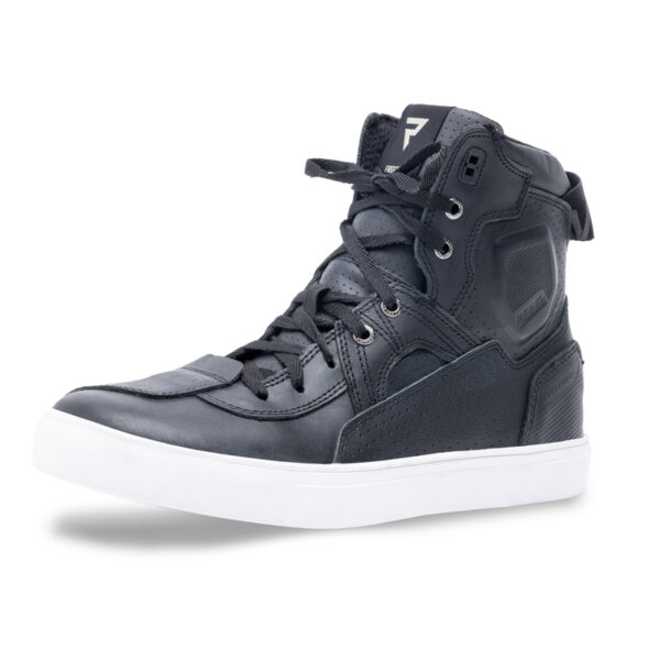 Buty skórzane REBELHORN VANDAL BLACK/WHITE SOLE - obrazek 6