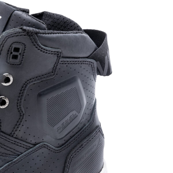 Buty skórzane REBELHORN VANDAL BLACK/WHITE SOLE - obrazek 8