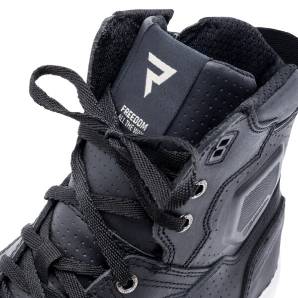 Buty skórzane REBELHORN VANDAL BLACK/WHITE SOLE - obrazek 10