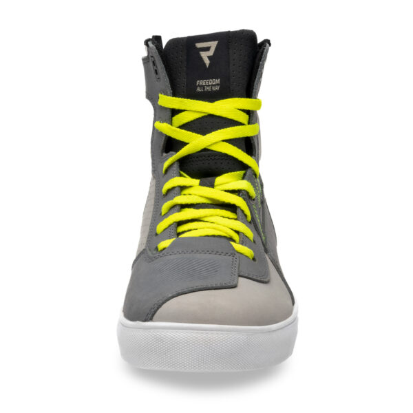 Buty skórzane REBELHORN VANDAL MYSTERIOUS GREY/FLUO YELLOW - obrazek 6