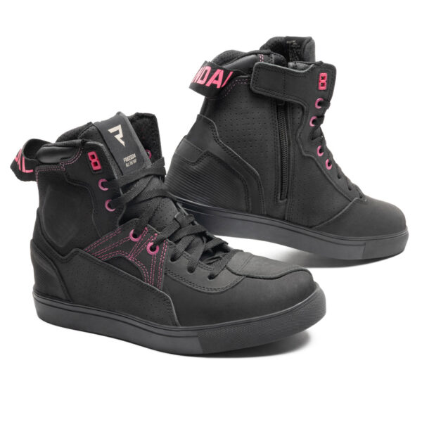 Buty skórzane REBELHORN VANDAL BLACK/PINK