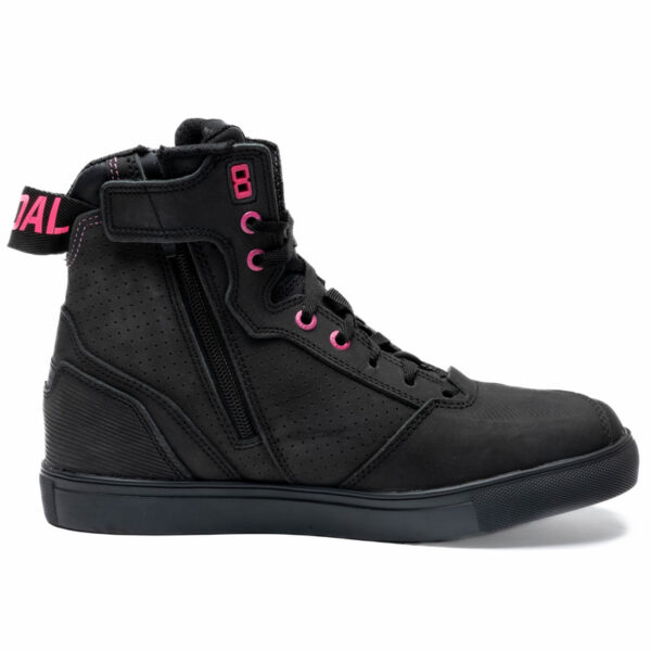 Buty skórzane REBELHORN VANDAL BLACK/PINK - obrazek 6