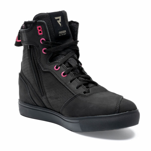 Buty skórzane REBELHORN VANDAL BLACK/PINK - obrazek 7