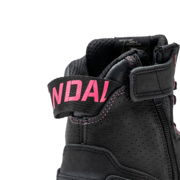 Buty skórzane REBELHORN VANDAL BLACK/PINK - obrazek 10