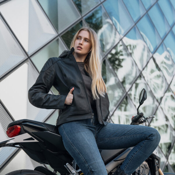 Kurtka skórzana REBELHORN IMPALA LADY BLACK - obrazek 4