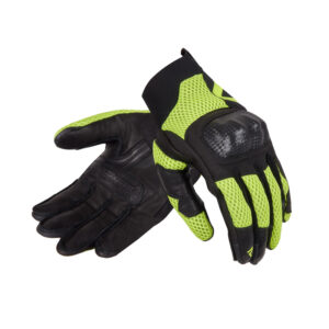 Rękawice skórzane REBELHORN GAP III BLACK/FLUO YELLOW