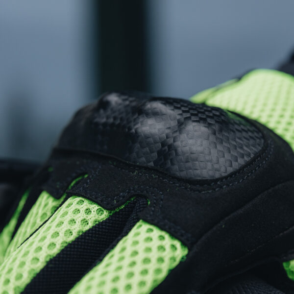 Rękawice skórzane REBELHORN GAP III BLACK/FLUO YELLOW - obrazek 3
