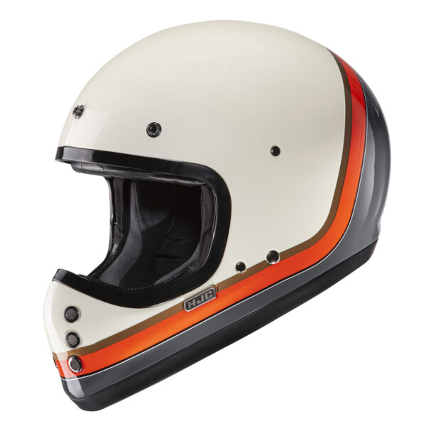 Kask HJC V60 SCOBY WHITE/ORANGE/GREY - obrazek 2