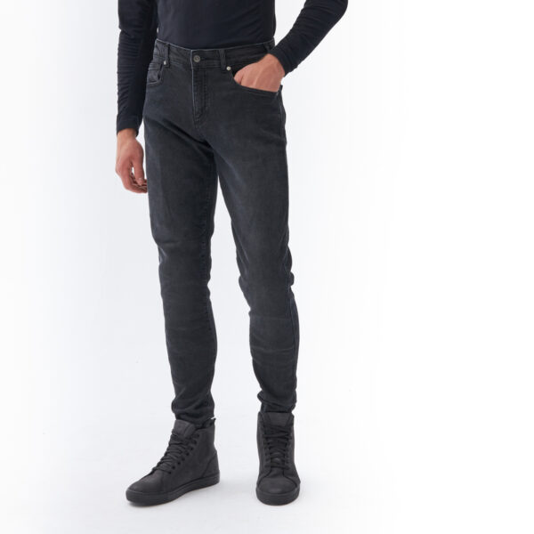 Spodnie jeans REBELHORN NOMAD TAPERED FIT WASHED BLACK - obrazek 4