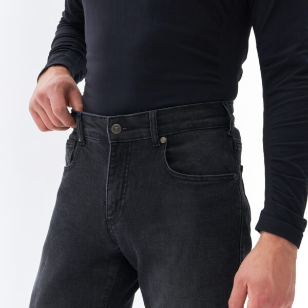 Spodnie jeans REBELHORN NOMAD TAPERED FIT WASHED BLACK - obrazek 6