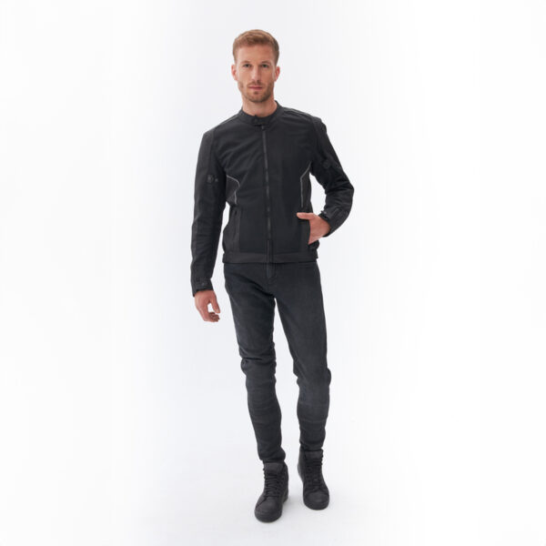 Spodnie jeans REBELHORN NOMAD TAPERED FIT WASHED BLACK - obrazek 9