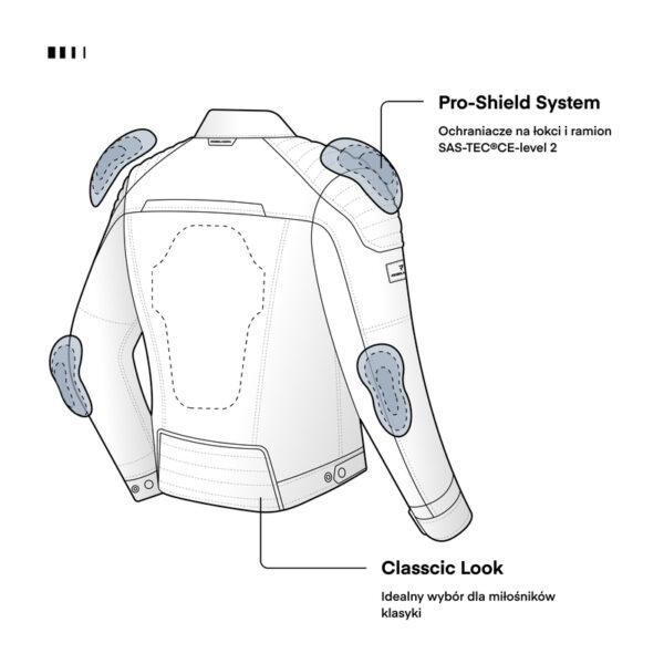 Kurtka tekstylna REBELHORN HUNTER BLACK - obrazek 3