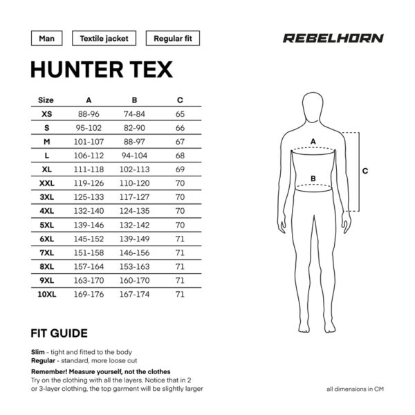 Kurtka tekstylna REBELHORN HUNTER BLACK - obrazek 4