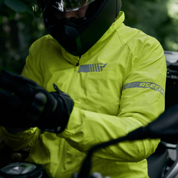 Kurtka przeciwdeszczowa REBELHORN OCEAN FLUO YELLOW - obrazek 5
