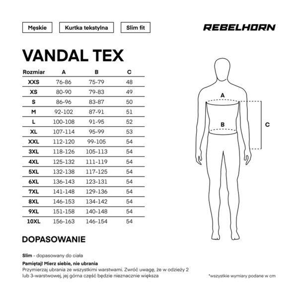 Kurtka tekstylna REBELHORN VANDAL BLACK/WHITE - obrazek 9