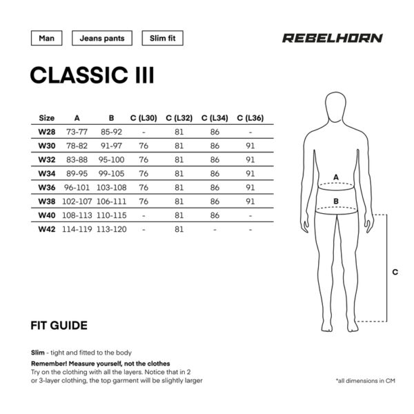 Spodnie jeans REBELHORN CLASSIC III SLIM FIT WASHED BLACK - obrazek 4