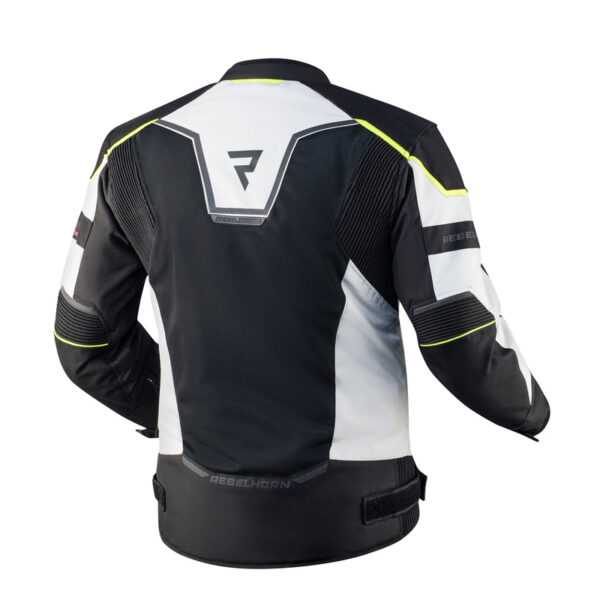 Kurtka tekstylna REBELHORN HIFLOW IV BLACK/SILVER/FLO YELLOW - obrazek 3