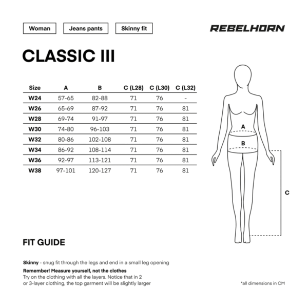 Spodnie jeans REBELHORN CLASSIC III LADY SKINNY FIT WASHED GREY - obrazek 7