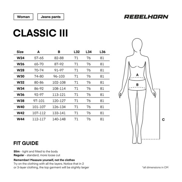 Spodnie jeans REBELHORN CLASSIC III LADY SKINNY FIT WASHED BLACK - obrazek 8