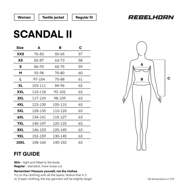 Kurtka tekstylna REBELHORN SCANDAL II LADY SILVER/BLACK XS - obrazek 3