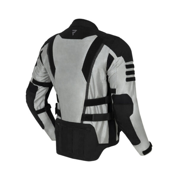 Kurtka tekstylna REBELHORN SCANDAL II SILVER/BLACK - obrazek 2
