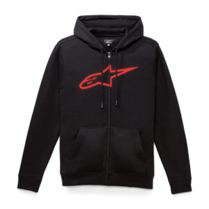 Bluza z kapturem na zamek ALPINESTARS AGELESS II BLACK/RED