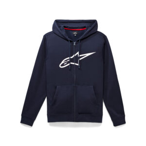 Bluza z kapturem na zamek ALPINESTARS AGELESS II NAVY/WHITE