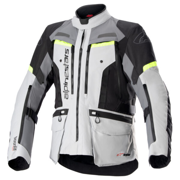 Kurtka tekstylna ALPINESTARS BOGOTA PRO DRYSTAR ICE GREY/DARK GREY/YELLOW FLUO