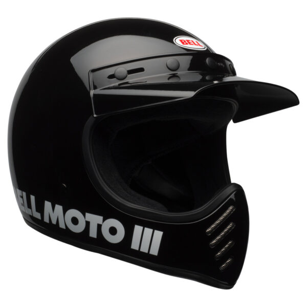 Kask BELL MOTO-3 CLASSIC BLACK - obrazek 3