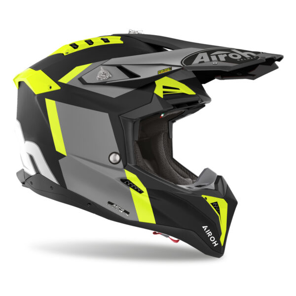 Kask AIROH AVIATOR 3 GLORY YELLOW MATT - obrazek 3